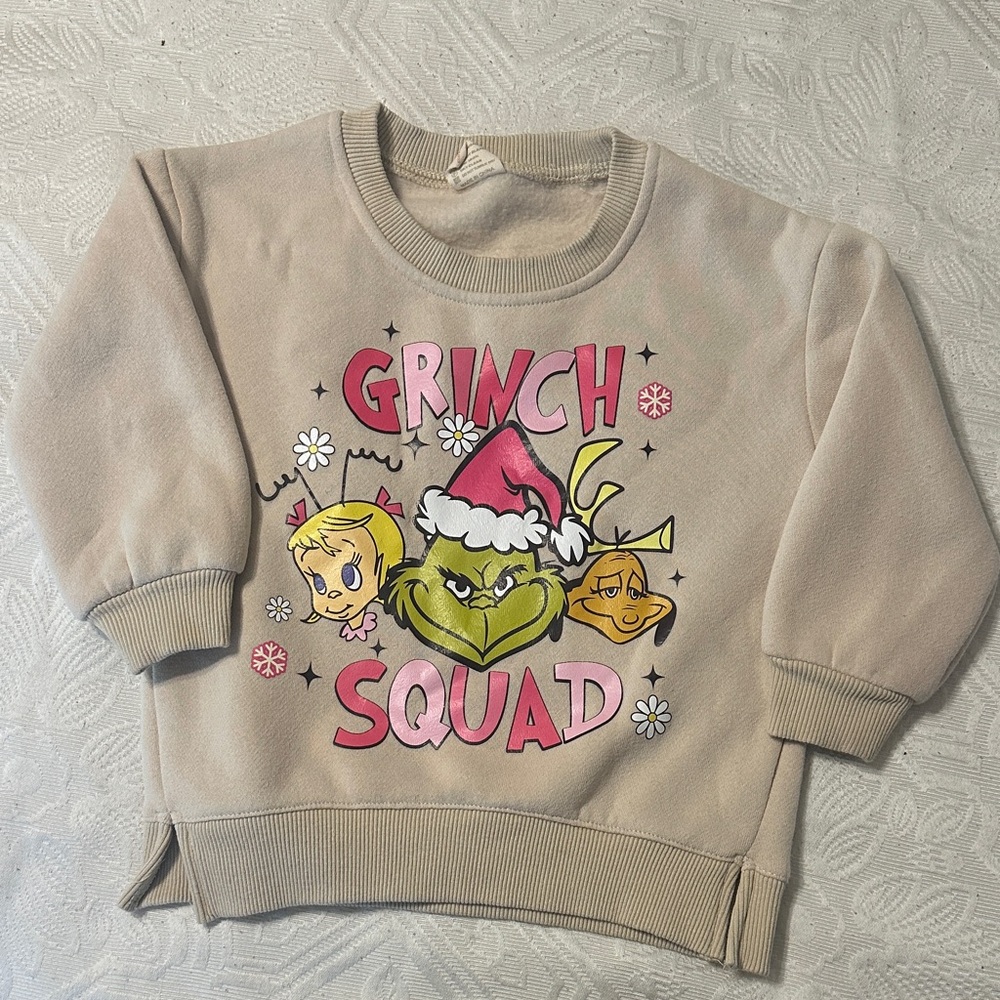 Grinch Squad Kids Sweatshirt - Tan